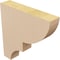 Ekena Millwork 2"W x 10"D x 10"H Thin Ridgewood Rough Cedar Woodgrain TimberThane Corbel, Primed Tan CORUR02X10X10RIDRCPR - alternate 6